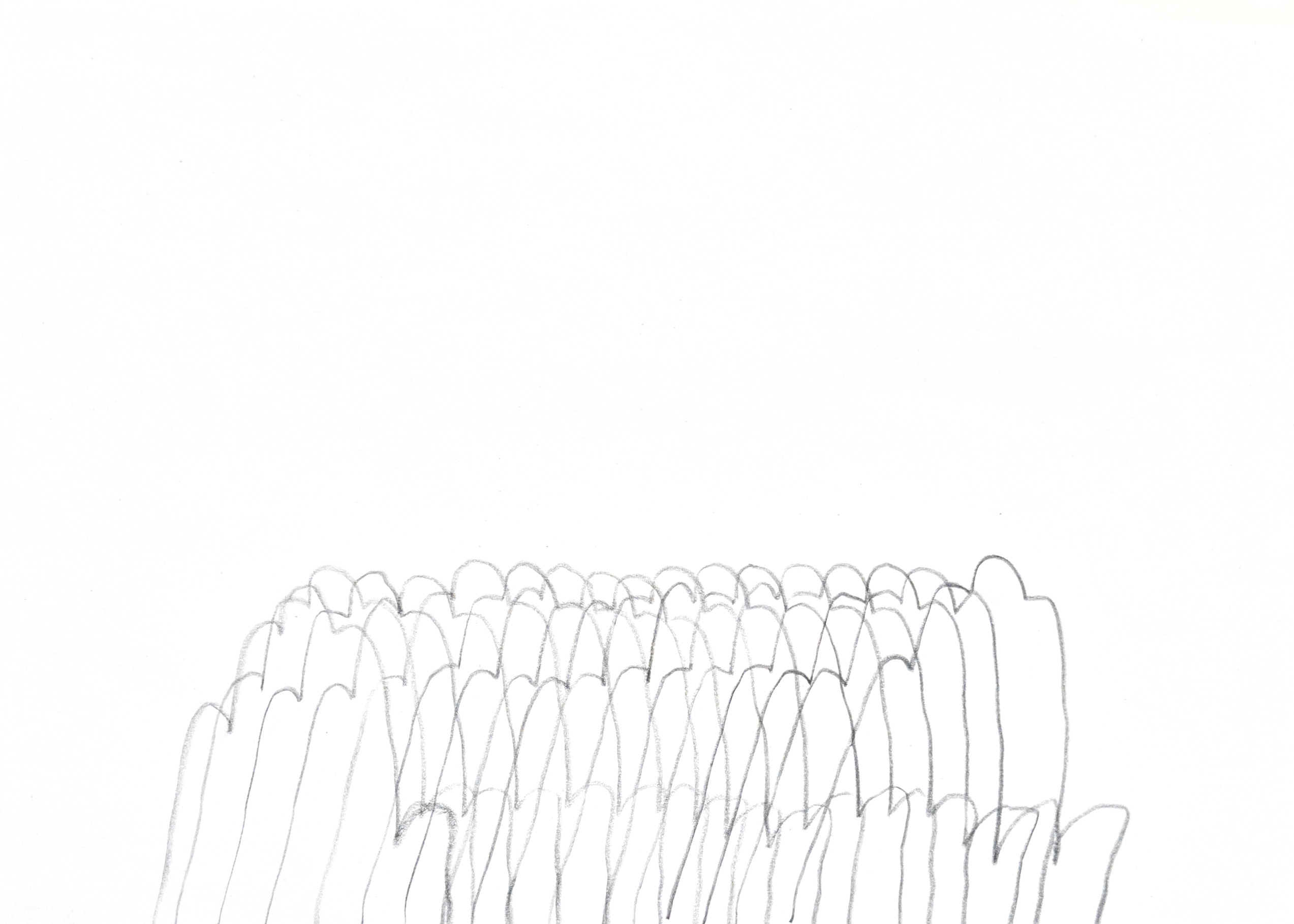 outlined drawing of a hand
